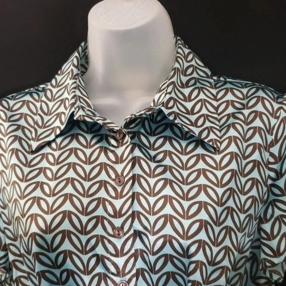 Dressbarn | SS Blouse | Size M | Lt. Teal - Picture 6 of 8